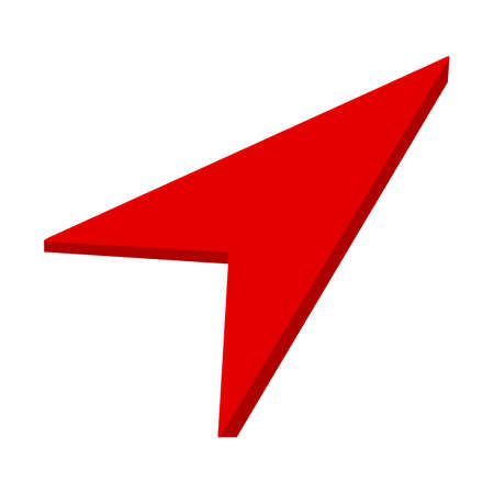 arrow on a white backgroundのイラスト素材
