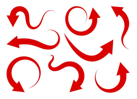 set of different arrowsのイラスト素材