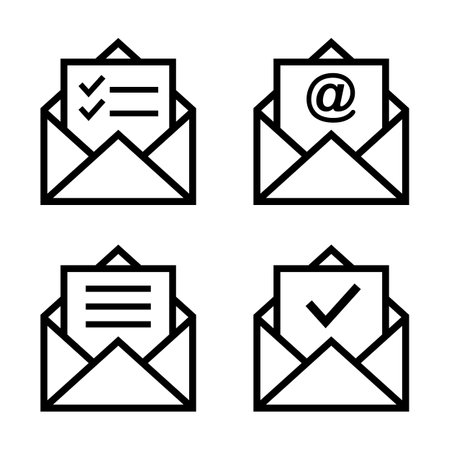 mail iconのイラスト素材