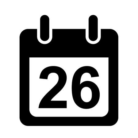 calendar icon on white backgroundのイラスト素材
