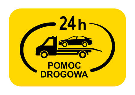 auto help - car towingのイラスト素材