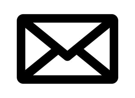 envelope icon on white backgroundのイラスト素材