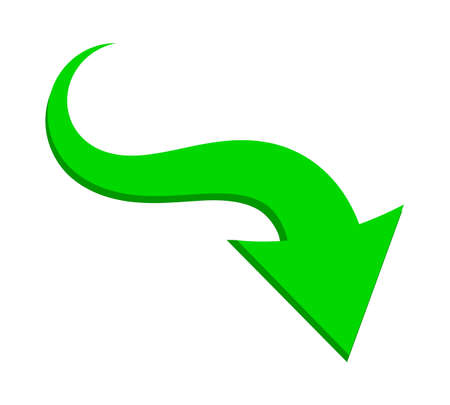 arrow on a white backgroundのイラスト素材