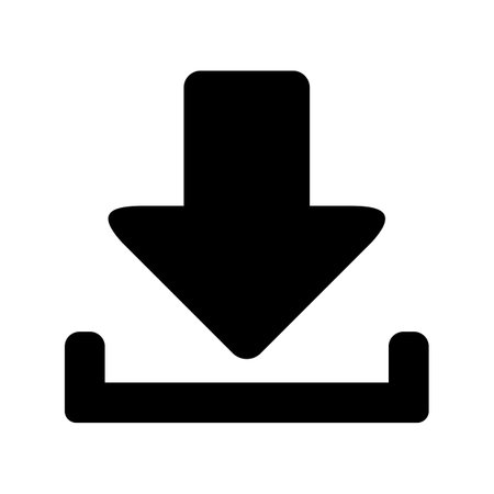 download icon on white backgroundのイラスト素材