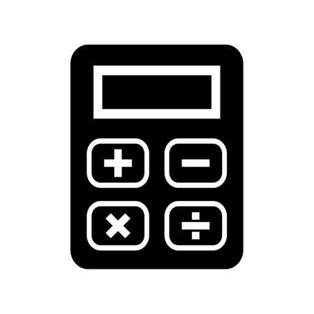 calculator icon on white backgroundのイラスト素材