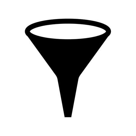 funnel icon on white backgroundのイラスト素材