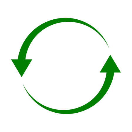 arrow in the shape of a circleのイラスト素材