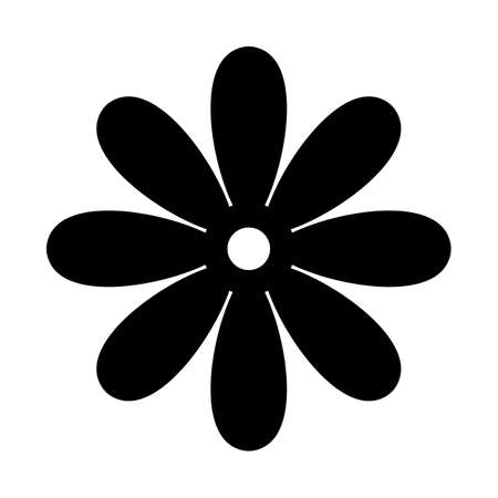 flower icon on white backgroundのイラスト素材