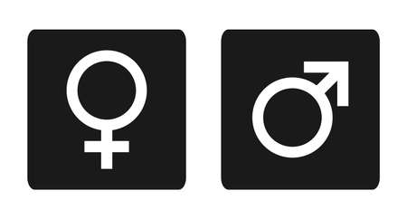 man and woman symbol iconのイラスト素材