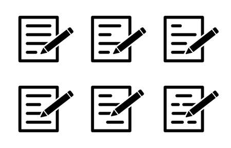 document icon on white backgroundのイラスト素材