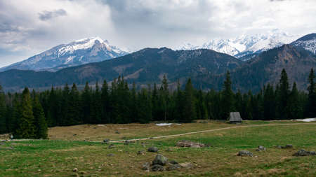 Tatra Mountains - view from Rusinowa Polanaの写真素材