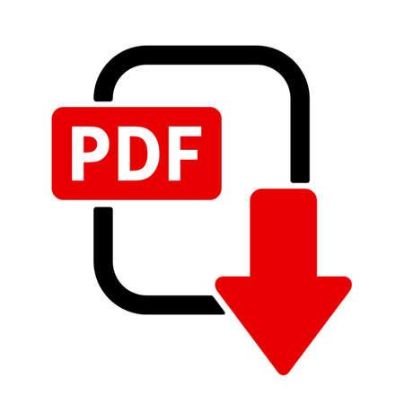 pdf download iconのイラスト素材