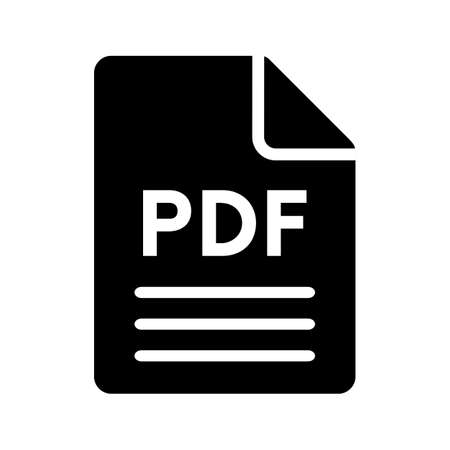 pdf file iconのイラスト素材