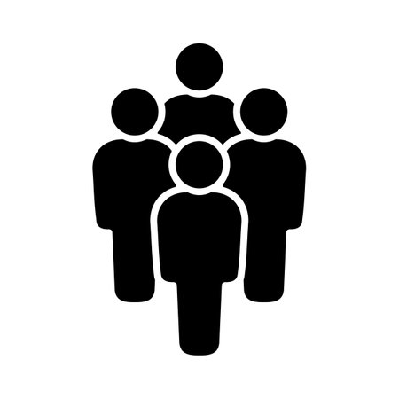 People icon, Teamwork icon, Teamwork icon vector, Teamwork iconのイラスト素材