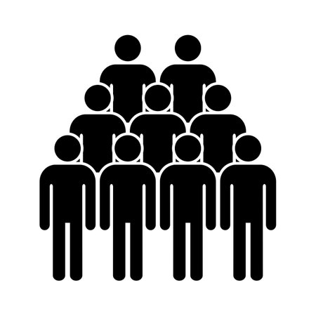 people avatars silhouettes isolated icon vector illustration design black and whiteのイラスト素材