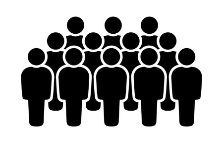 Symbol, people icon. Vector graphics.のイラスト素材