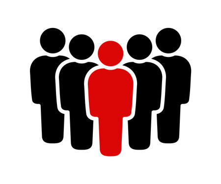 people icon. Group of people. teamwork concept. Vector illustrationのイラスト素材