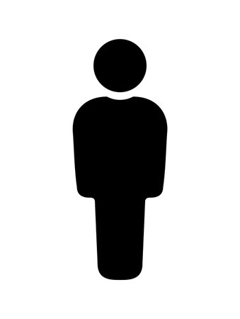 Symbol, human icon. Vector graphics.のイラスト素材