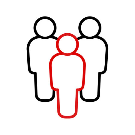 People icon vector isolated on white background for your web and mobile app design, People logo conceptのイラスト素材