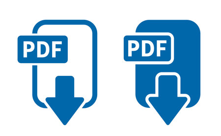 Pdf file icon, vector illustration.のイラスト素材