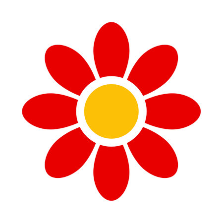 flower symbol icon, vector illustrationのイラスト素材