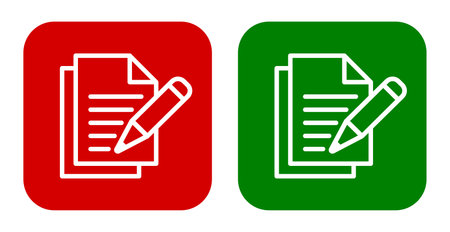 notebook icon with pen, vector fileのイラスト素材