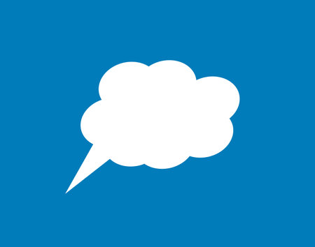 white speech bubble, chat iconのイラスト素材