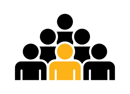 People icon vector group of people symbol for business and finance presentation.のイラスト素材