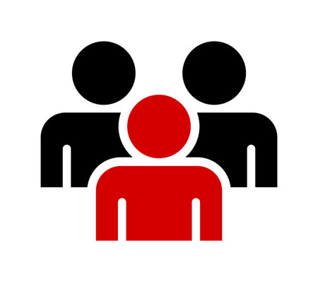 People Icon Vector. Social Network Sign. Flat design style eps 10のイラスト素材