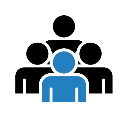 People Icon. Trendy flat style design for web and mobile UI element.のイラスト素材