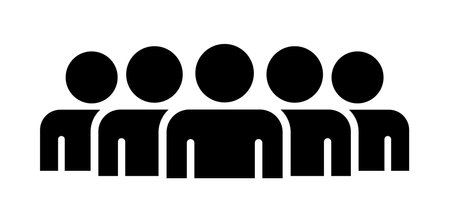 People icon vector group of people symbol for business and finance illustration.のイラスト素材