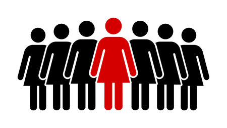 Symbol, icon of women. Vector file.のイラスト素材