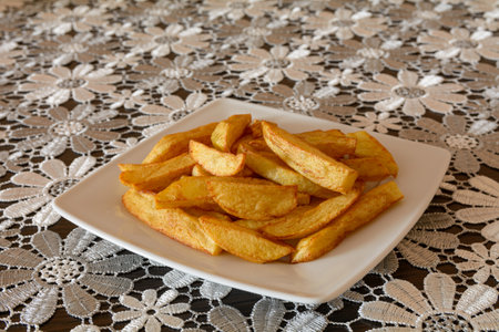 french fries on a plate
