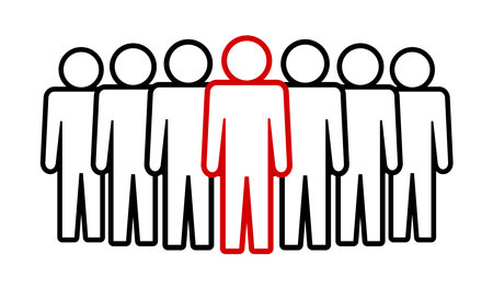 People icon. Group of people. Teamwork concept. Vector illustrationのイラスト素材