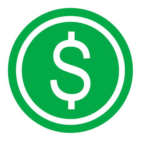 Dollar sign icon. USD currency symbol. Money label. Vector illustrationのイラスト素材
