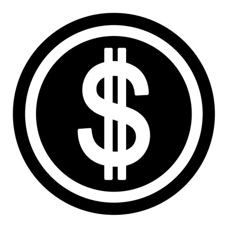 Dollar icon. Flat illustration of dollar vector icon for web designのイラスト素材