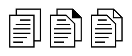 document icon on white backgroundのイラスト素材