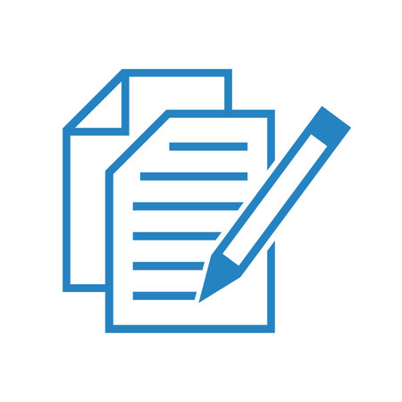 notebook icon with pen, vector fileのイラスト素材