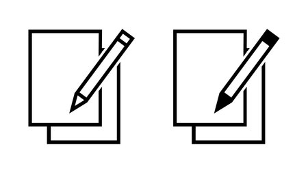 Pencil icon vector. Pencil icon vector. Pencil vector iconのイラスト素材