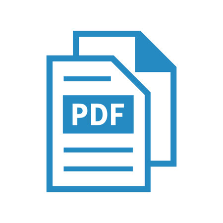 pdf file icon on white backgroundのイラスト素材
