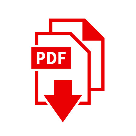 PDF file format icon. Download pdf button. PDF file extension symbol.のイラスト素材