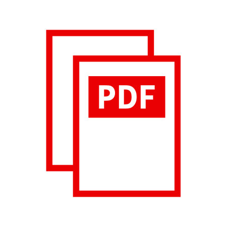 pdf file icon on white backgroundのイラスト素材
