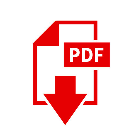 PDF file format icon. Download pdf button. PDF file extension symbol.のイラスト素材