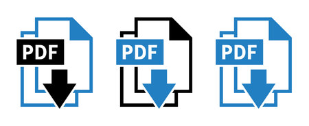 PDF File Format Icon. PDF File Format Icon. PDF extension symbol.のイラスト素材