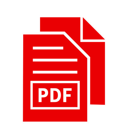 PDF file document icon. Download pdf button. PDF file extension symbol.のイラスト素材