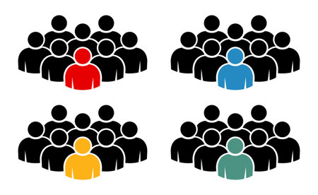 Symbol, people icon. vector file.のイラスト素材