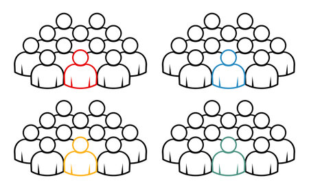 Symbol, people icon. vector file.のイラスト素材