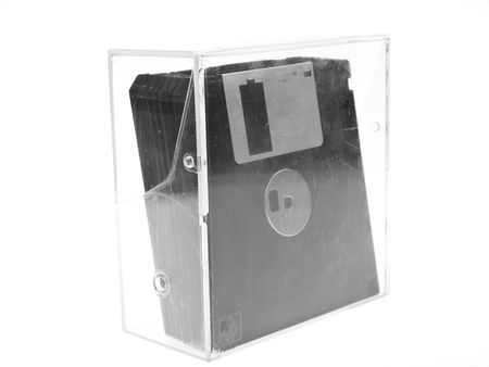 Detail photo of the floppy disk backgroundの写真素材