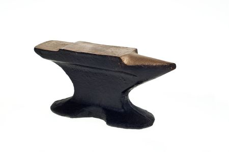 Anvil on a white background.の写真素材