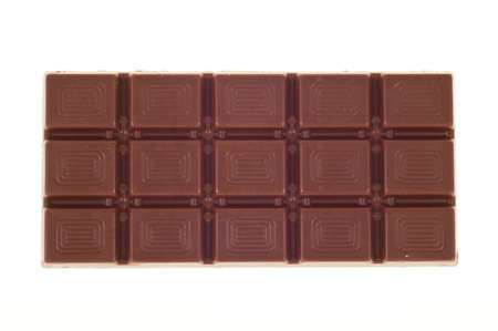 Chocolate on white background.の写真素材